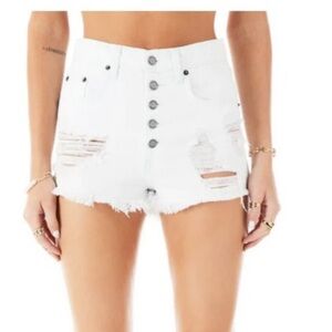Moussy vintage distressed denim shorts